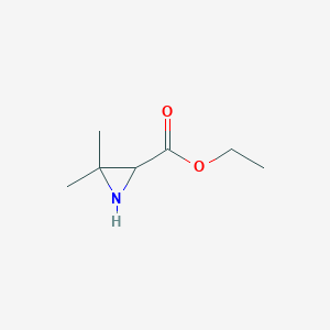 molecular formula C7H13NO2 B1342978 Ethyl 3,3-dimethylaziridine-2-carboxylate CAS No. 84024-59-9