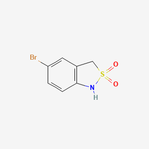 molecular formula C7H6BrNO2S B1342981 5-Bromo-1,3-dihydro-benzo[c]isothiazole 2,2-dioxide CAS No. 111248-92-1