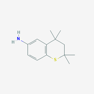 molecular formula C13H19NS B13429861 3,4-Dihydro-2,2,4,4-tetramethyl-2h-1-benzothiopyran-6-amine 