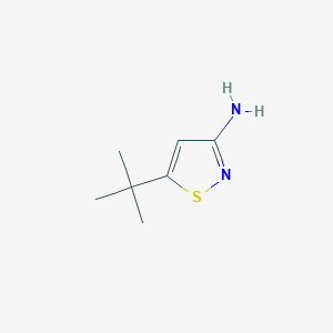 molecular formula C7H12N2S B1342988 5-Tert-butyl-3-isothiazolamine CAS No. 127024-28-6