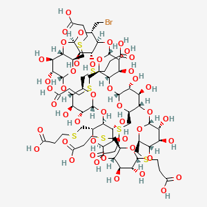 molecular formula C69H107BrO46S7 B13429892 Sugammadex Monobromo Impurity 