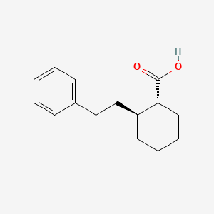 molecular formula C15H20O2 B13429923 trans-2-Phenethylcyclohexanecarboxylic Acid 