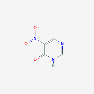 molecular formula C4H3N3O3 B1342994 4-Hydroxy-5-nitropyrimidine CAS No. 219543-69-8