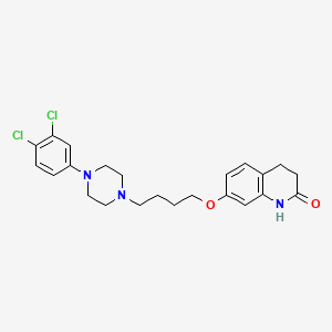 molecular formula C23H27Cl2N3O2 B13430050 7-[4-[4-(3,4-Dichlorophenyl)-1-piperazinyl]butoxy]-3,4-dihydro-2(1H)-quinolinone 