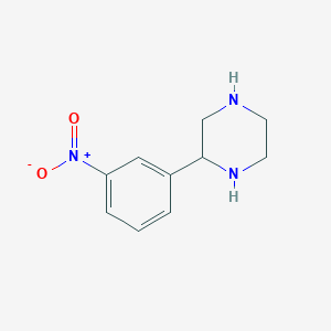 molecular formula C10H13N3O2 B1343010 2-(3-Nitrophenyl)piperazine CAS No. 65709-29-7