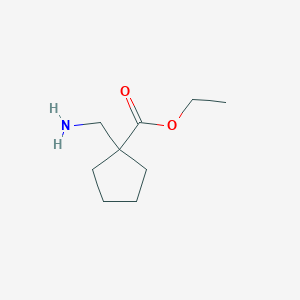 molecular formula C9H17NO2 B1343011 Ethyl 1-(aminomethyl)cyclopentanecarboxylate CAS No. 99065-34-6