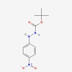 molecular formula C11H15N3O4 B1343014 叔丁基2-(4-硝基苯基)肼-1-羧酸酯 CAS No. 92491-67-3