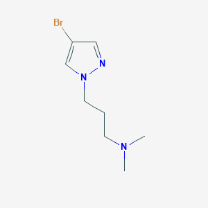 molecular formula C8H14BrN3 B1343025 3-(4-Bromo-1H-pyrazol-1-yl)-N,N-dimethylpropan-1-amine CAS No. 847818-53-5