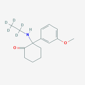 molecular formula C15H21NO2 B13430302 Methoxetamine-d5 