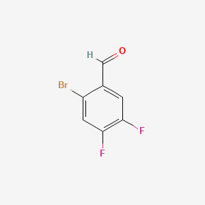 molecular formula C7H3BrF2O B1343038 2-溴-4,5-二氟苯甲醛 CAS No. 476620-54-9