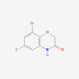 molecular formula C8H5BrFNO2 B1343042 8-Bromo-6-fluoro-2H-benzo[b][1,4]oxazin-3(4H)-one CAS No. 688363-49-7