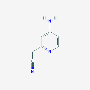 molecular formula C7H7N3 B1343048 2-(4-Aminopyridin-2-yl)acetonitrile CAS No. 415912-70-8