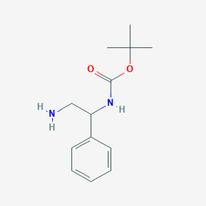 molecular formula C13H20N2O2 B134305 tert-Butyl (2-amino-1-phenylethyl)carbamate CAS No. 142910-85-8