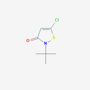 molecular formula C7H10ClNOS B1343051 2-(叔丁基)-5-氯异噻唑-3(2H)-酮 CAS No. 850314-12-4
