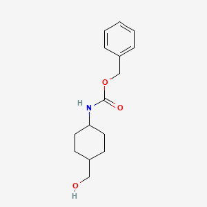 molecular formula C15H21NO3 B1343052 Benzyl trans-4-(hydroxymethyl)cyclohexylcarbamate CAS No. 1256276-47-7