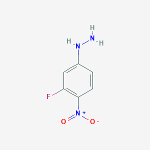 molecular formula C6H6FN3O2 B1343053 (3-Fluoro-4-nitrophenyl)hydrazine CAS No. 359714-68-4