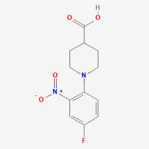 molecular formula C12H13FN2O4 B1343054 1-(4-氟-2-硝基苯基)哌啶-4-羧酸 CAS No. 648917-79-7