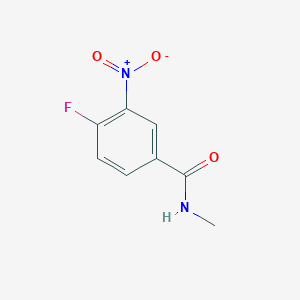 molecular formula C8H7FN2O3 B1343055 4-氟-N-甲基-3-硝基苯甲酰胺 CAS No. 475216-25-2