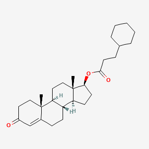 molecular formula C28H42O3 B13430590 Testosterone 3-cyclohexylpropionate CAS No. 2034-94-8