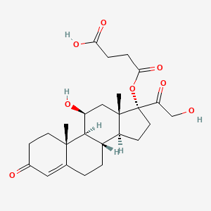 molecular formula C25H34O8 B13430596 Hydrocortisone-17-hemisuccinate 