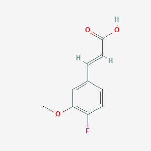 molecular formula C10H9FO3 B1343061 4-Fluoro-3-methoxycinnamic acid CAS No. 1081765-44-7