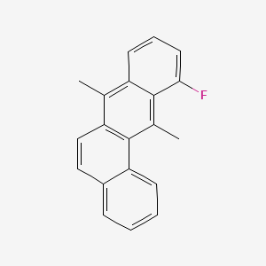 molecular formula C20H15F B13430648 Benz(a)anthracene, 7,12-dimethyl-11-fluoro- CAS No. 2023-61-2