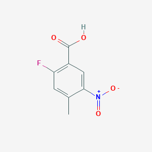 molecular formula C8H6FNO4 B1343067 2-Fluoro-4-methyl-5-nitrobenzoic acid CAS No. 753924-40-2