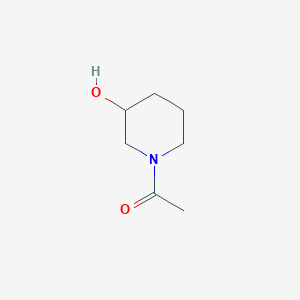 molecular formula C7H13NO2 B1343068 1-(3-Hydroxypiperidin-1-yl)ethanone CAS No. 4045-27-6