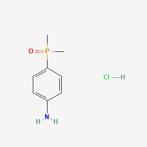 molecular formula C8H13ClNOP B1343070 (4-Aminophenyl)dimethylphosphine oxide hydrochloride CAS No. 479353-60-1