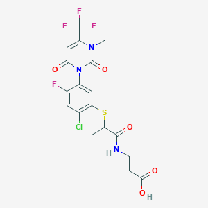 molecular formula C18H16ClF4N3O5S B13430740 Tiafenacil Acid 