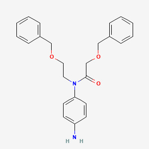 molecular formula C24H26N2O3 B13430744 N-(4-Aminophenyl)-2-(benzyloxy)-N-(2-(benzyloxy)ethyl)acetamide 