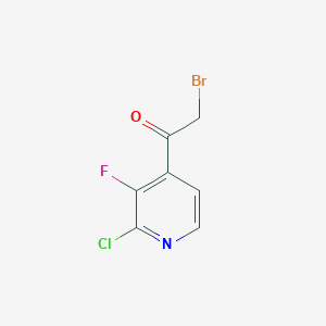 molecular formula C7H4BrClFNO B13430791 4-(Bromoacetyl)-2-chloro-3-fluoropyridine 