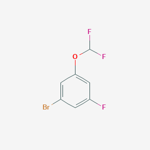 molecular formula C7H4BrF3O B1343080 1-Bromo-3-(difluoromethoxy)-5-fluorobenzene CAS No. 433939-28-7