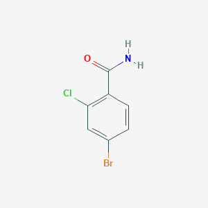 molecular formula C7H5BrClNO B1343082 4-Bromo-2-chlorobenzamide CAS No. 426265-73-8
