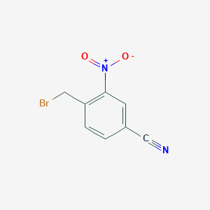molecular formula C8H5BrN2O2 B1343084 4-(Bromomethyl)-3-nitrobenzonitrile CAS No. 223512-70-7