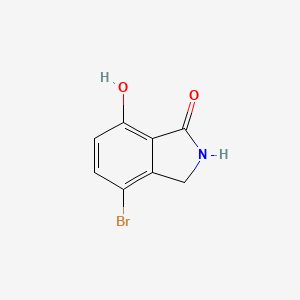 molecular formula C8H6BrNO2 B1343088 4-Bromo-7-hydroxyisoindolin-1-one CAS No. 808127-81-3