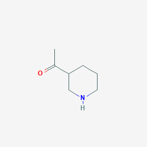 molecular formula C7H13NO B1343090 1-(Piperidin-3-yl)ethan-1-one CAS No. 80851-96-3