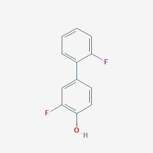molecular formula C12H8F2O B1343091 4-(2-Fluorophenyl)-2-fluorophenol CAS No. 612092-34-9