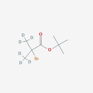 molecular formula C8H15BrO2 B13430946 tert-Butyl 2-Bromo-2-methylpropanoate-D6 