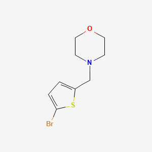 molecular formula C9H12BrNOS B1343098 4-[(5-Bromothiophen-2-yl)methyl]morpholine CAS No. 364793-76-0