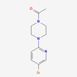 molecular formula C11H14BrN3O B1343099 2-(4-Acetylpiperazino)-5-bromopyridine CAS No. 494771-76-5