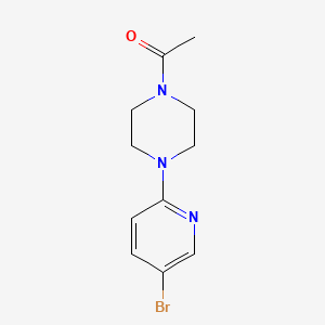 molecular formula C11H14BrN3O B1343099 1-(4-(5-溴吡啶-2-基)哌嗪-1-基)乙酮 CAS No. 494771-76-5