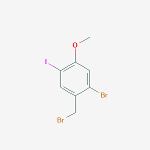 molecular formula C8H7Br2IO B13431034 2-Bromo-5-iodo-4-methoxybenzyl bromide 