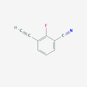 molecular formula C9H4FN B13431055 3-Ethynyl-2-fluorobenzonitrile 