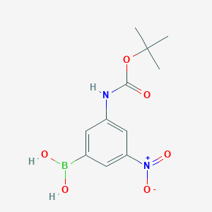 (3-((tert-Butoxycarbonyl)amino)-5-nitrophenyl)boronic acid