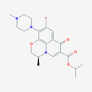 molecular formula C21H26FN3O4 B13431176 Levofloxacin Isopropyl Ester 