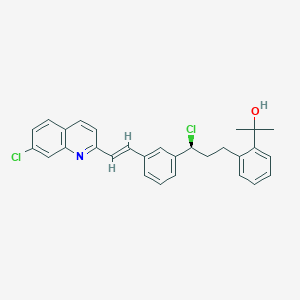 molecular formula C29H27Cl2NO B134312 2-[2-[(3S)-3-[3-[(1E)-2-(7-Chloroquinolin-2-YL)ethenyl]phenyl]-3-chloropropyl]phenyl]-2-propanol CAS No. 880769-28-8