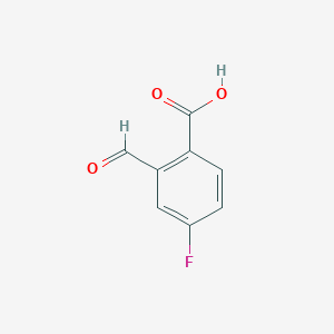molecular formula C8H5FO3 B1343120 4-Fluoro-2-formylbenzoic acid CAS No. 1186047-15-3
