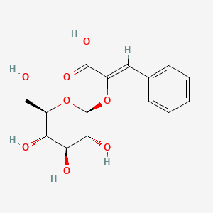 molecular formula C15H18O8 B13431207 (2Z)-2-(beta-D-Glucopyranosyloxy)-3-phenyl-2-propenoic Acid 
