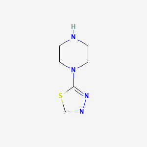 molecular formula C6H10N4S B1343121 1-(1,3,4-噻二唑-2-基)哌嗪 CAS No. 72396-58-8
